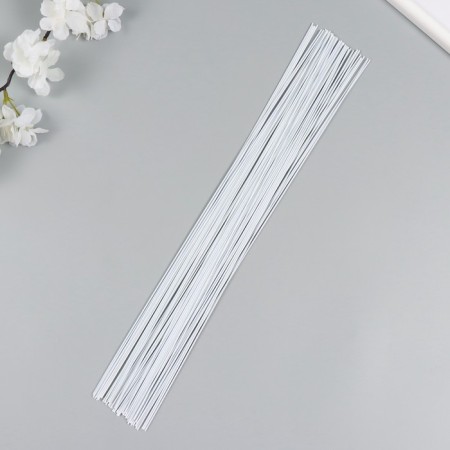 Wire for the manufacture of artificial colors "White" winding plastic 40 cm section 1.2 mm 10424