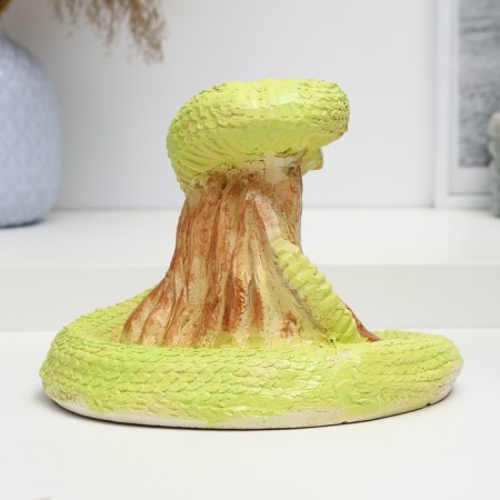 Figure "Snake with grass" Green, 18x18x20cm-2