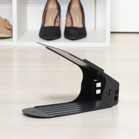 Storage for storage of shoes adjustable, 26 × 10 × 6 cm, black color-3