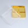 Confectionery box for musser cakes "Golden", 17.8 x 17.8 x 6.5 cm