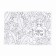 Notepad Coloring Painting 12 sheets, 130x180 "Flowers"