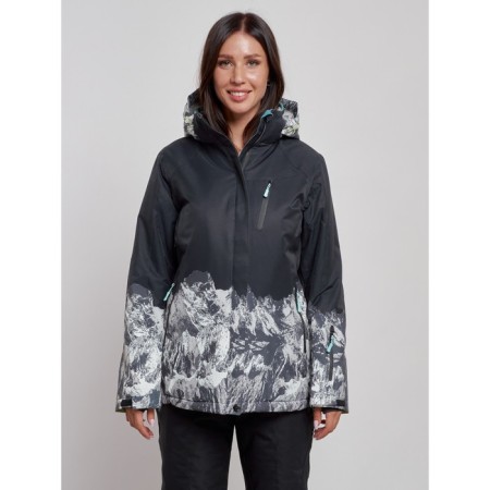 Ski jacket women's, size 50, black color