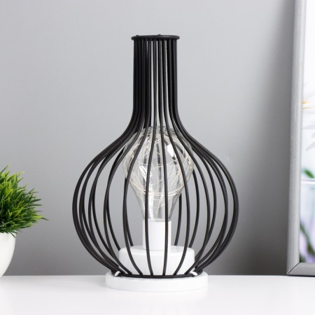 A jug “jug” LED 1W from batteries 3AA Black 14.5x14.5x24.5 cm Risalux