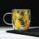 Glass mug with double walls "Tender Mimosa", 300 ml