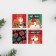 New Year. Magnetic bookmarks in the postcard “C NG, shorter”, 4 pcs