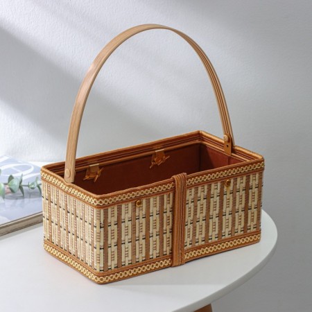 Basket for storage of the shade Nature, 24 × 14 × 10.5, bamboo-1