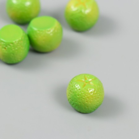 Decor for creativity plastic "lime" set 6 pcs green 1.5x1.5x1.6 cm