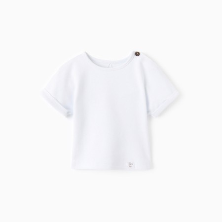 T-shirt Children's Minaku: Basic Line Baby, white color, height 86-92