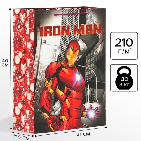 Gift Package "Iron Man" 31x40x11 cm, packaging, Avengers