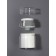 A bottle of storage with a dispenser of 30ml D5.5*7.2cm Bel/Silver Nakl from