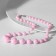 Beads "Classic" brilliance beads, rainbow-pink color, 45 cm