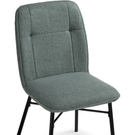 Stool on the metal frame Denis Metal/Builder fabric, black/olive 46x59x87 cm-5