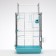 Birds Cage "Pigzon" No. 104-B, collapsible, 2 sections, 58 x 40 x 88 cm, turquoise