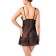 Combination with open breasts Erolata Lingerie Collection, Black Color, size 54-56