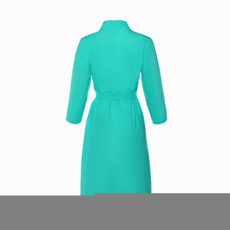 Women's waffle robe and I am 3/4 sleeve, size 42-44, turquoise, 100% cotton, 200g/m2-8