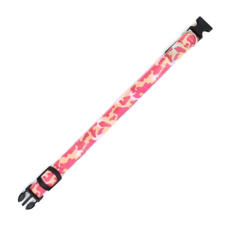 Collar with Militari's backlight 3 glow modes size M, Osh 32-50 x 2.5 cm pink-6