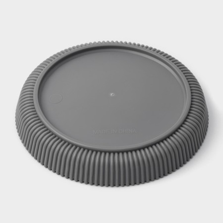 Flower pot with a pallet, 15.5 × 16.5 cm, gray color-4