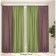 Set of curtains "Canvas", size 200x260 cm, 2 pcs, dusty rose, olive