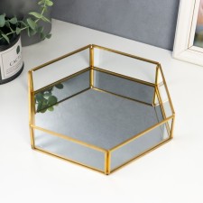 Standing interior glass with a mirror 