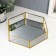 Standing interior glass with a mirror "polyhedron" 5x25x22.5 cm