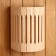 The lampshade is wooden, semicircular "Russian patterns" 29.5x 23x16 cm