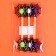 Decor on the wand "Spider on the web" set of 6 pcs., Size 1 pc. - 16 × 5 cm