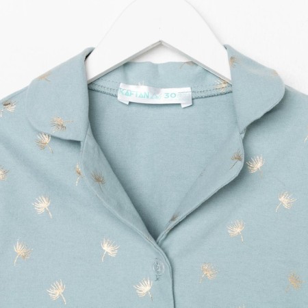 Pajama nursery from a flannel (shirt, trousers) KAFTAN "Dandelions", height 110-116, mint-8