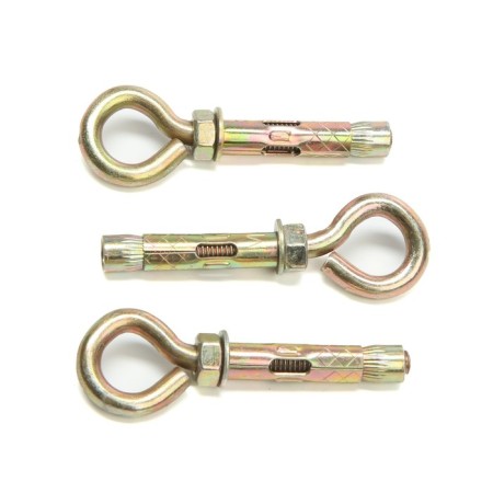 Anchor Bolt Stroybat, with a ring, galvanized, 8x45 mm, 3 pcs-1