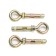 Anchor Bolt Stroybat, with a ring, galvanized, 8x45 mm, 3 pcs