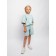 Children's jump (T-shirt, shorts), height 92-98 cm, mint color