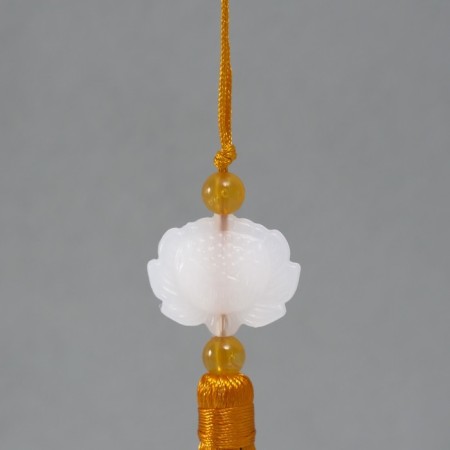 Textile suspension, plastic "Brush. Lotus" Gold 1,2x2.7x14.5 cm-2