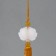 Textile suspension, plastic "Brush. Lotus" Gold 1,2x2.7x14.5 cm