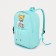 Set of a youth backpack from textiles, chopper, pencil case, bag, baryza color