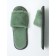 Women's slippers open nose, size 39-41, emerald color