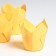 Paper form "Tulip", yellow, 5 x 8 cm