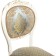 Wooden chair Adriano 2 array of beech/fabric, milk/gray 50x54x97 cm
