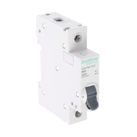 The circuit breaker SE CITY9 SET, B, 63 A, 1P, 4.5 KA, 230 V
