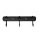 Cappio CVT004 hanger, metallic, three -horn, black color