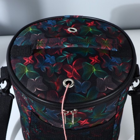 Folloer Bag "Neon butterflies", 2 eyelets, d = 21 × 23 cm, color colorful color-4