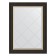 Mirror with engraving in a baguette frame, a black tree with gold 71 mm, 64x86 cm
