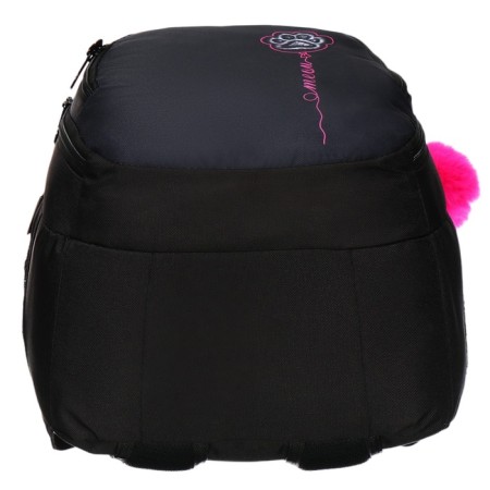 Youth backpack, 42 ​​x 31 x 13 cm, ergonomic back, stavia "foot", black-6