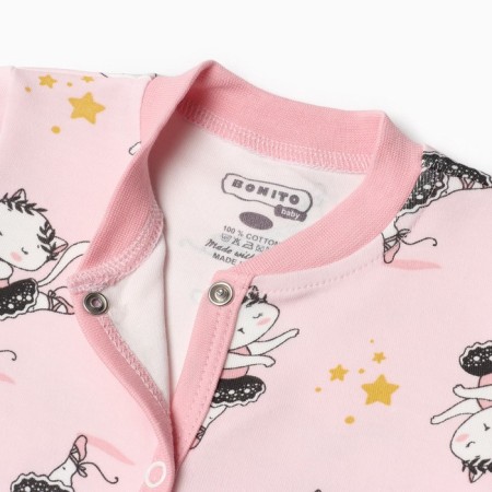 Combineson children's, pink color/kittens, height 68 cm-1