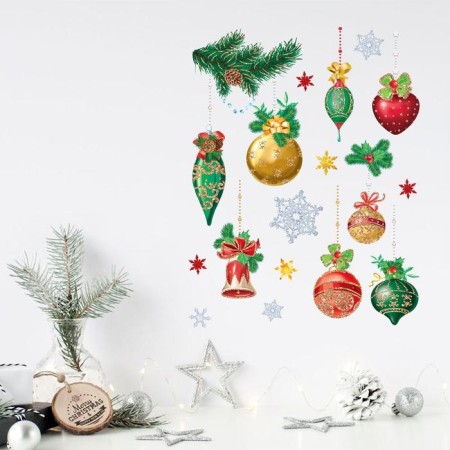 Interior sticker with sparkles "Toys", 29.7 x 42 cm, New Year-1