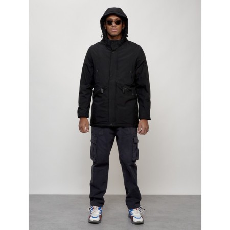 Male demi -season park, size 56, black color-11