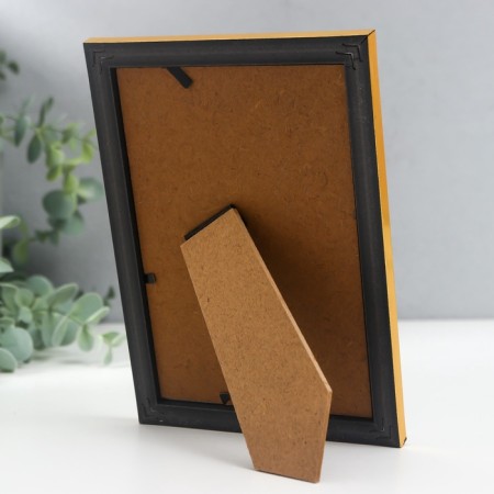 Photo frame plastic 10x15 cm "Kosichka" gold 17.3x12.3 cm-3