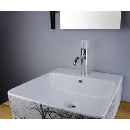 Bronze de Luxe Focus 24601cm sink mixer, pour 120 mm, brass, chrome/marble-9