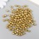 Set of beads "needlework" plastic, diameter 6 mm, 25 g, gold