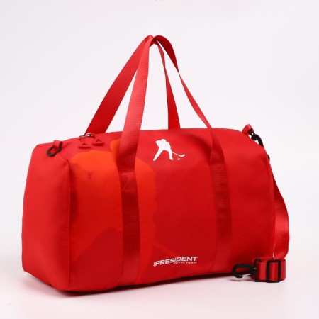 Sports bag "Russian Hokey", 47 x 28 x 24 cm, red color-1
