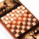Back Neds, Wooden Board 40 x 40 cm, with a field for playing checkers