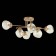 Ceiling EVOLUCE lamp. Sle155702-06. More. 6x40 watts, E14, 80x53x30 cm, golden color